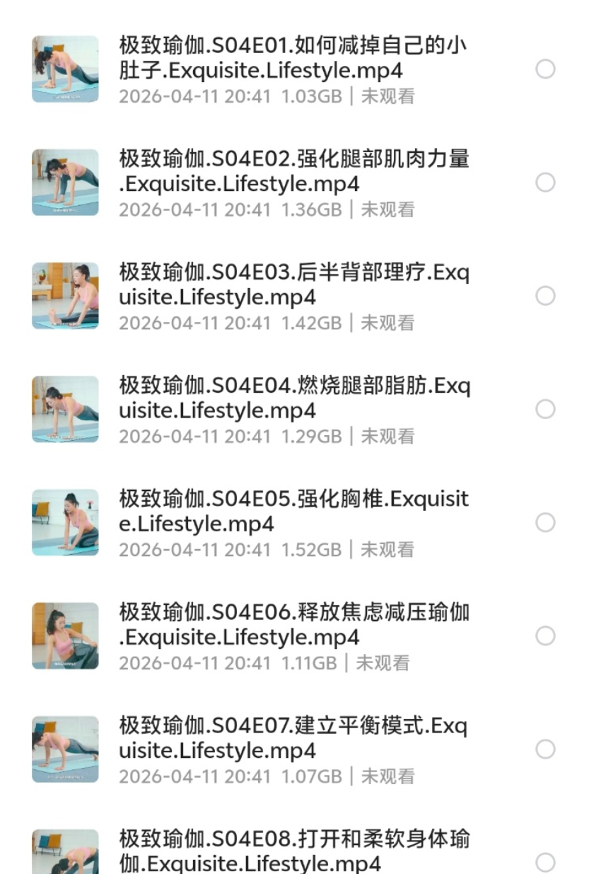 【花了399淘宝买的】极致瑜伽 (1~6季)，非常稀缺的素材